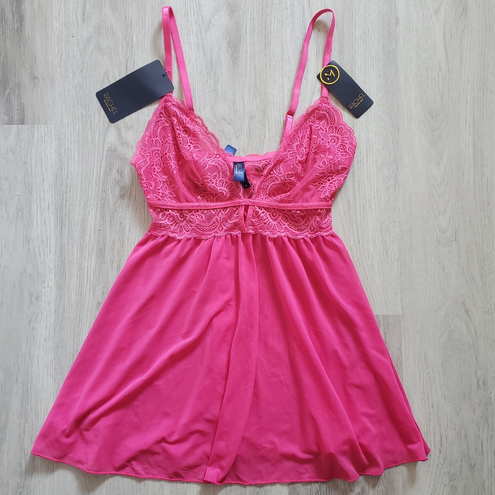 RACHEL Rachel Roy Pink Lace Chemise